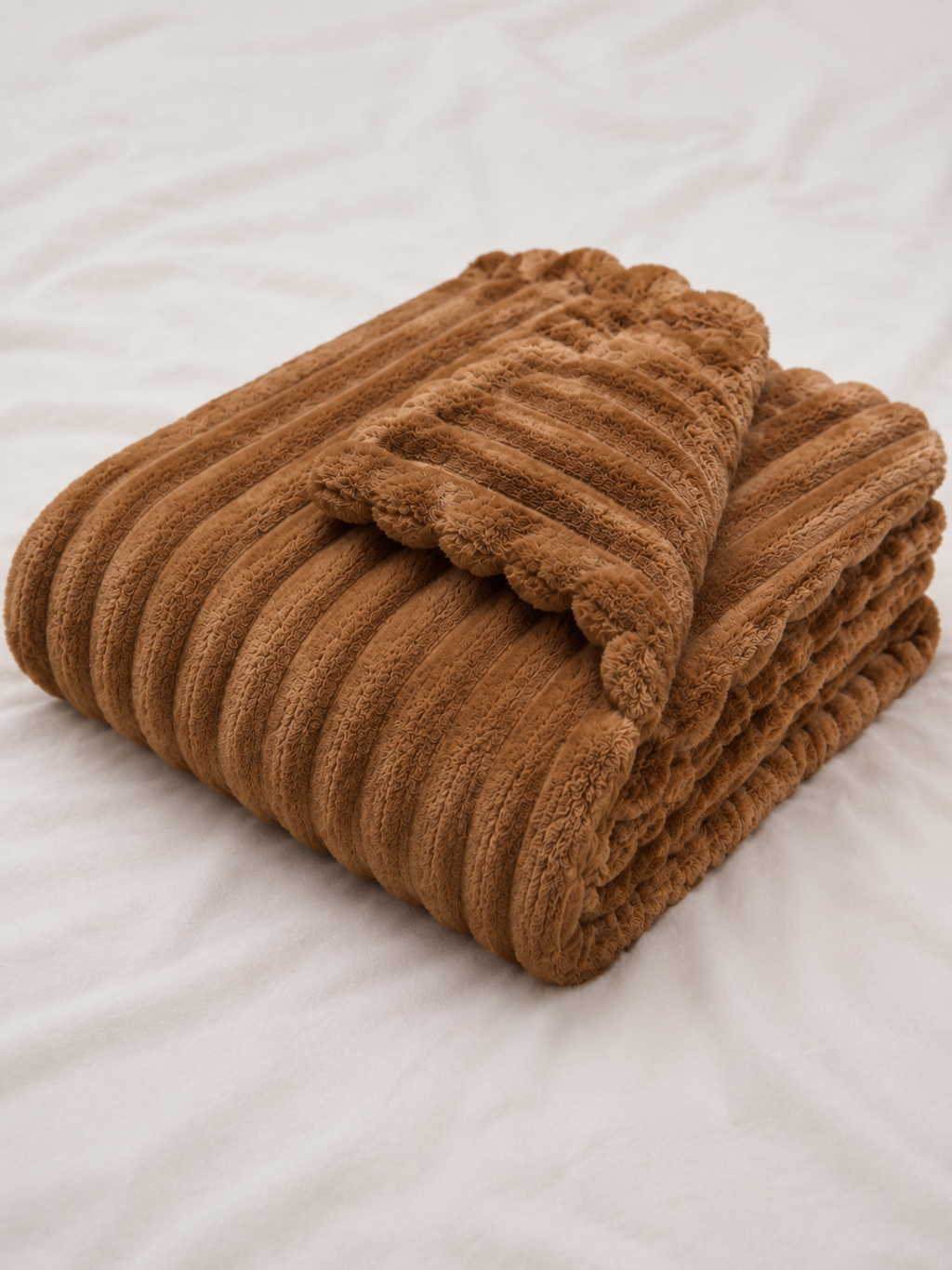 27. MoraNest Deep Coffee blanket - folded product view