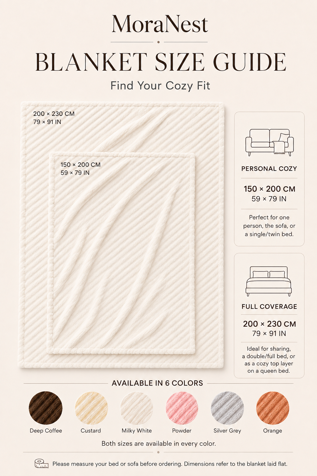 28. MoraNest size guide - all colors