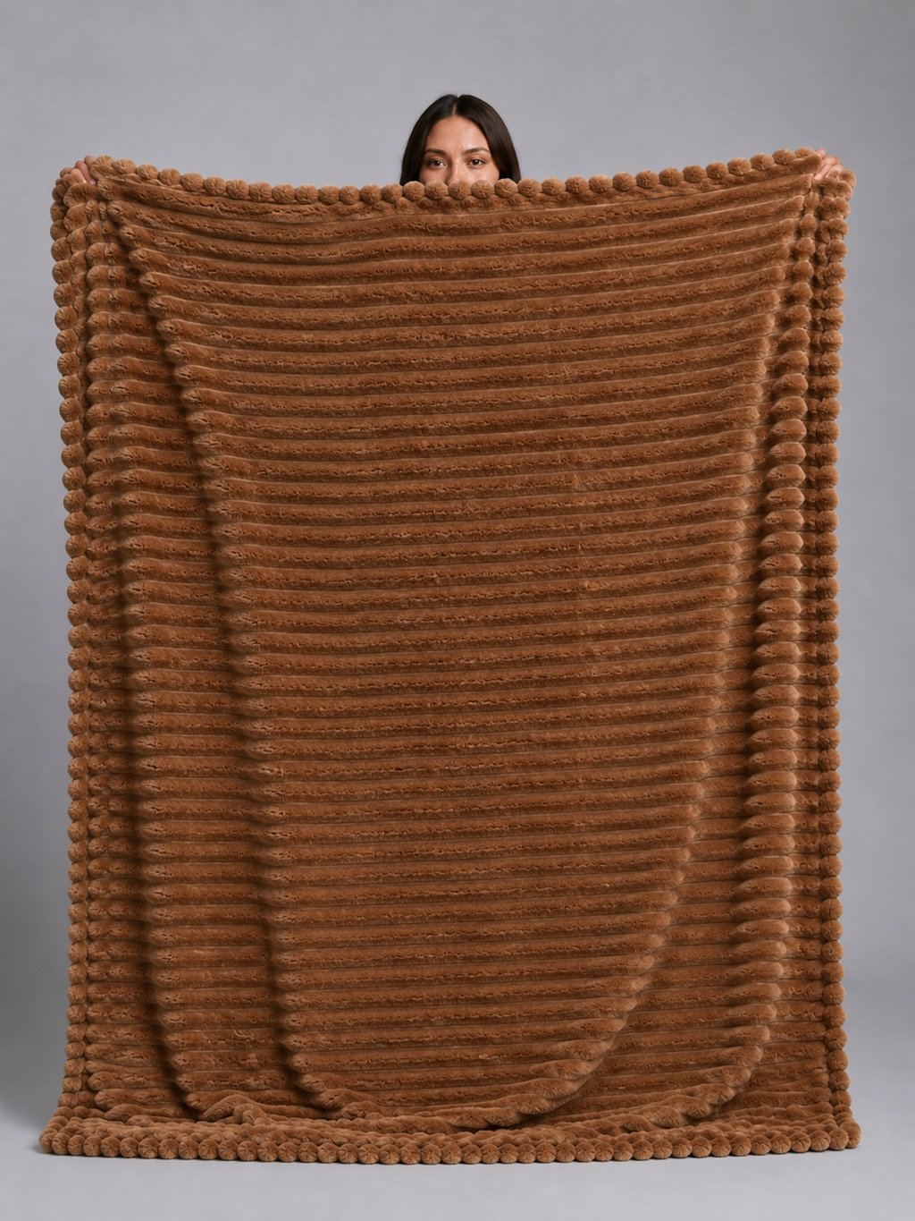 25. MoraNest Deep Coffee blanket - full size view
